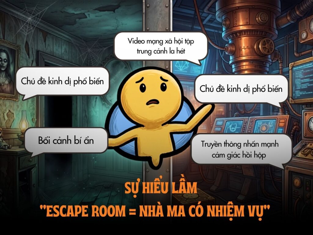 Escape Room có phải là nhà mà? Các lí do chính giải thích vì sao Escape Room thường bị nhầm lẫn là nhà ma