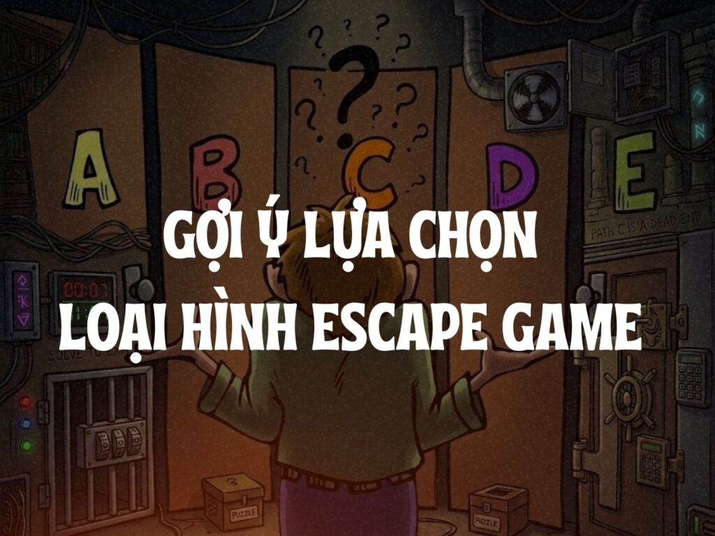 Gợi ý lựa chọn loại hình Escape Game phù hợp với nhu cầu của người chơi.